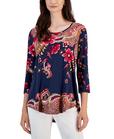 Lucky Brand Embroidered Thermal Top - Macy's
