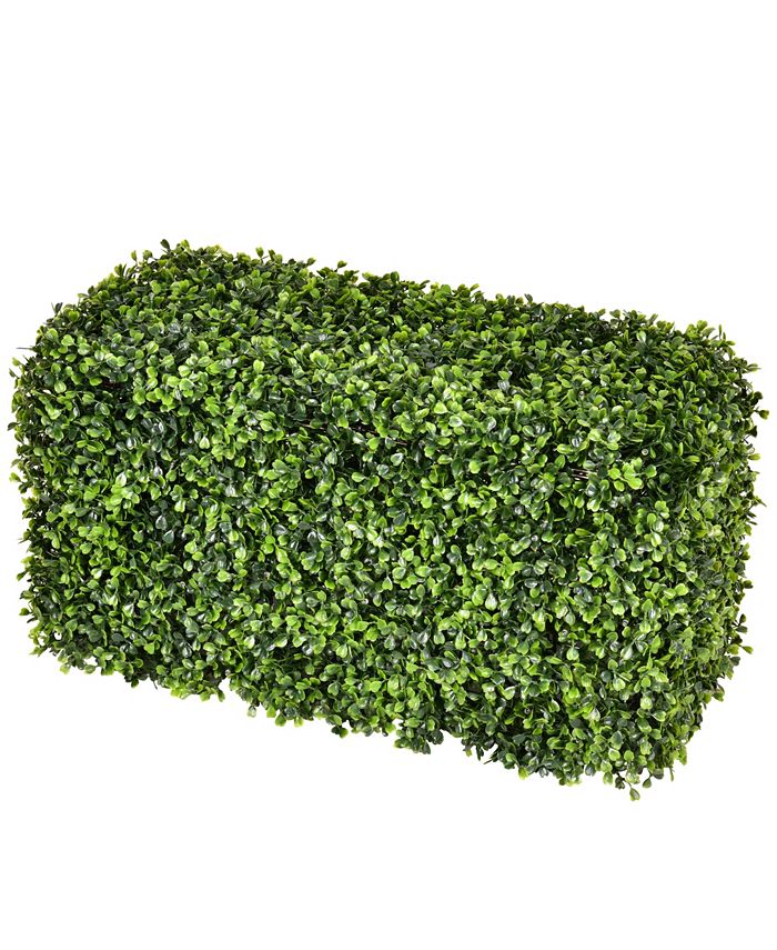 Vickerman 24" Artificial Green Boxwood Hedge Macy's