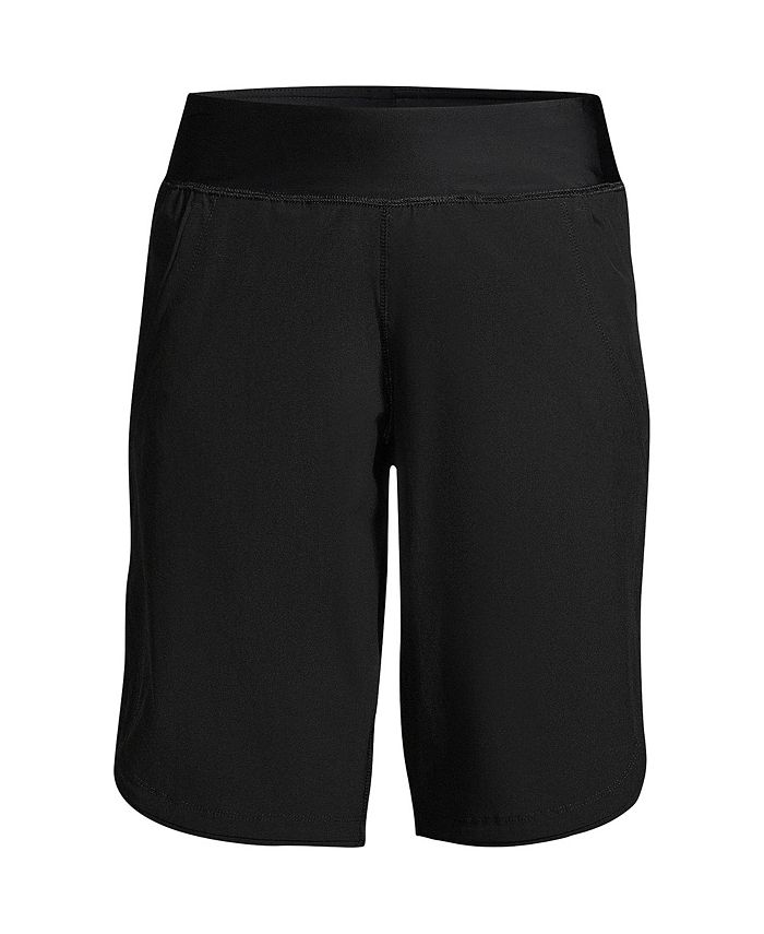 Lands' End Plus Size 11 Inch Quick Dry Modest Swim Shorts with Panty