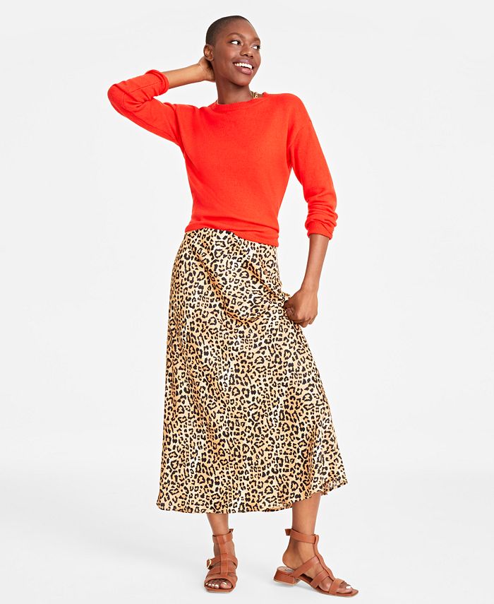 On 34th Women's Print Slip Skirt, Created for Macy's - Macy's