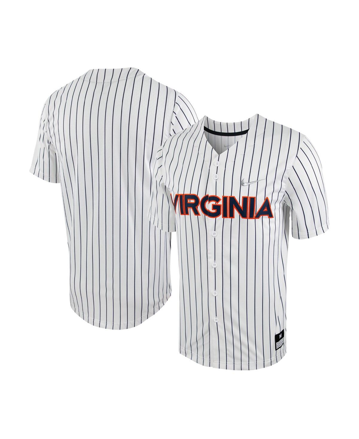 Men's Nike Black/Gold Vanderbilt Commodores Pinstripe Replica Full-Button  Baseball Jersey
