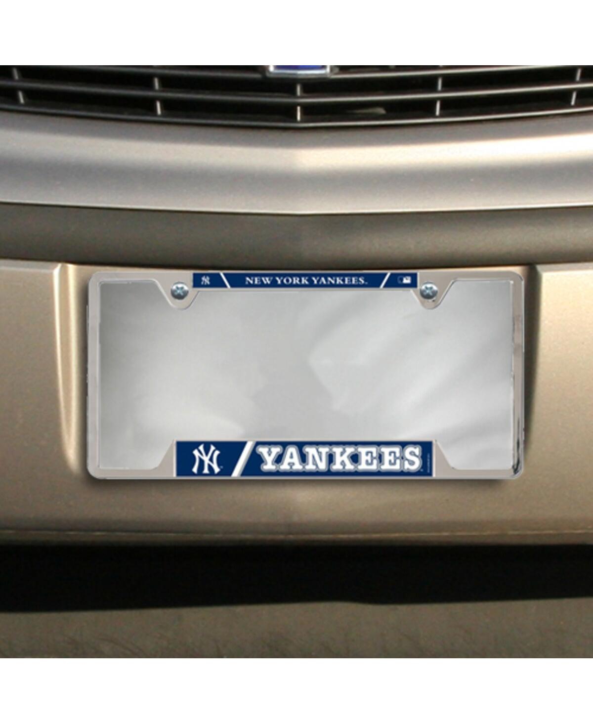 Wincraft New York Yankees  Metal License Plate Frame In Silver