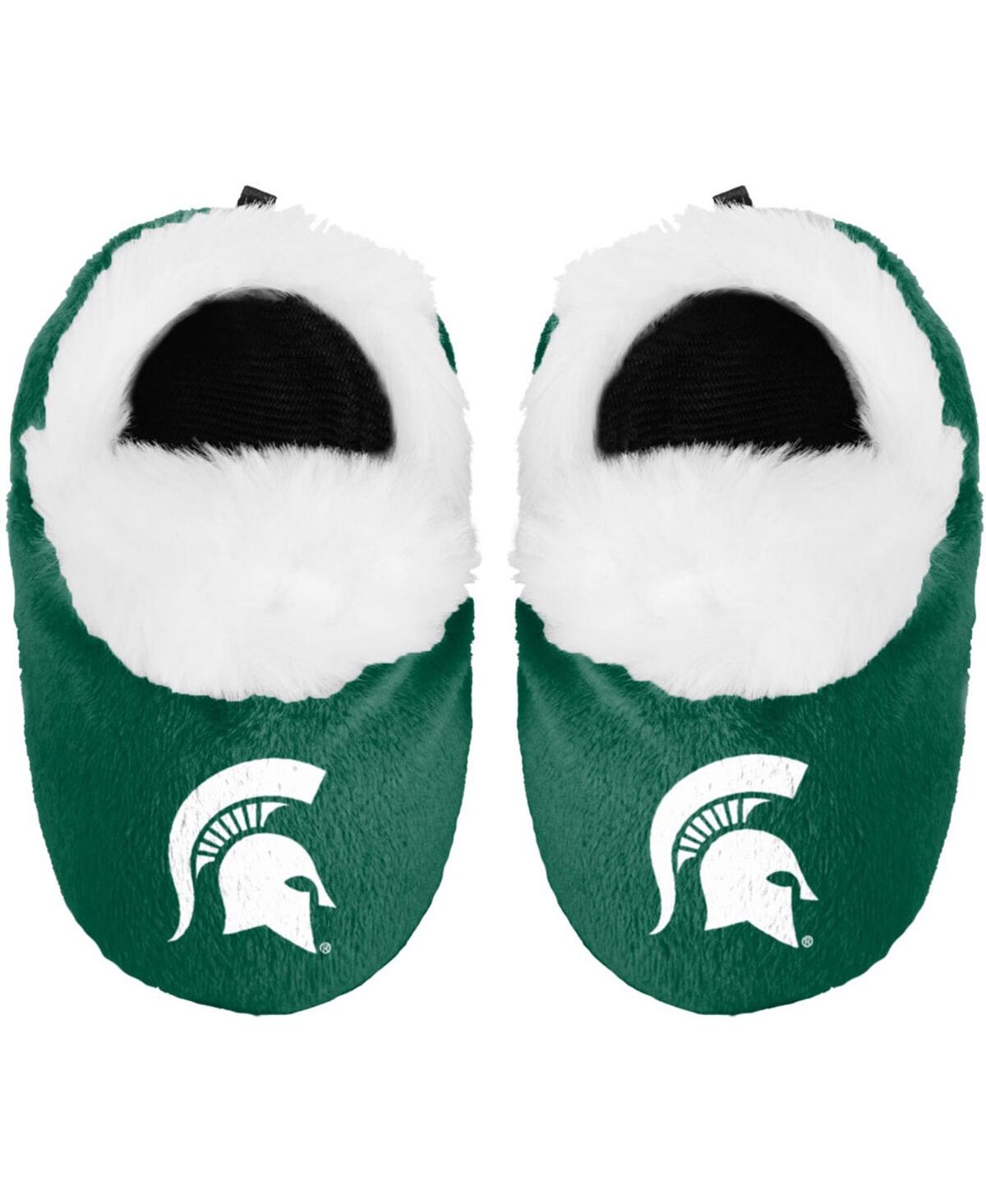 Foco Babies' Newborn And Infant Boys And Girls  Michigan State Spartans Booties In Green