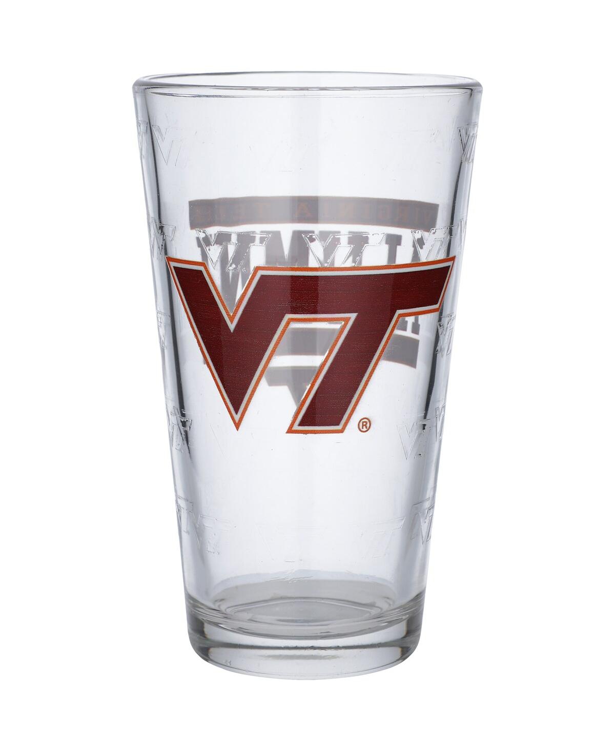 Indigo Falls Virginia Tech Hokies 16 oz Repeat Alumni Pint Glass In White