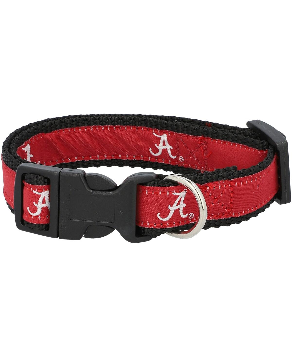 Alabama Crimson Tide Narrow Dog Collar - Crimson