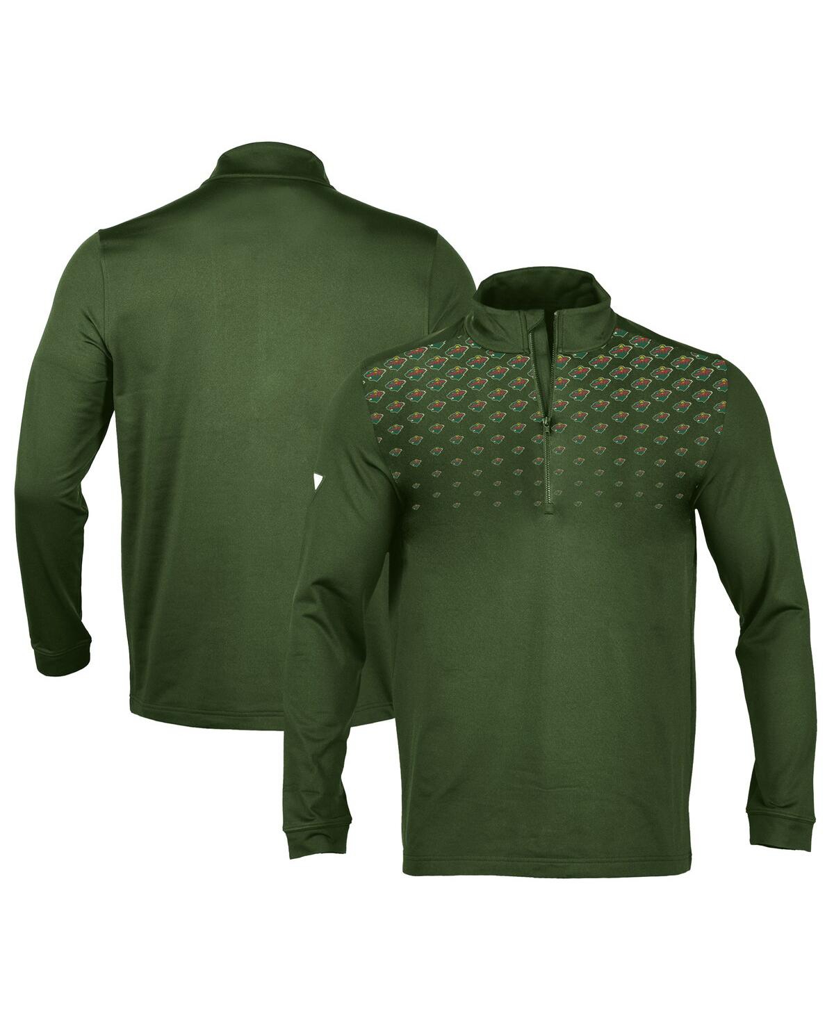 Shop Levelwear Men's  Hunter Green Minnesota Wild Nhl X Pga Scout Midlayer Quarter-zip Pullover Top