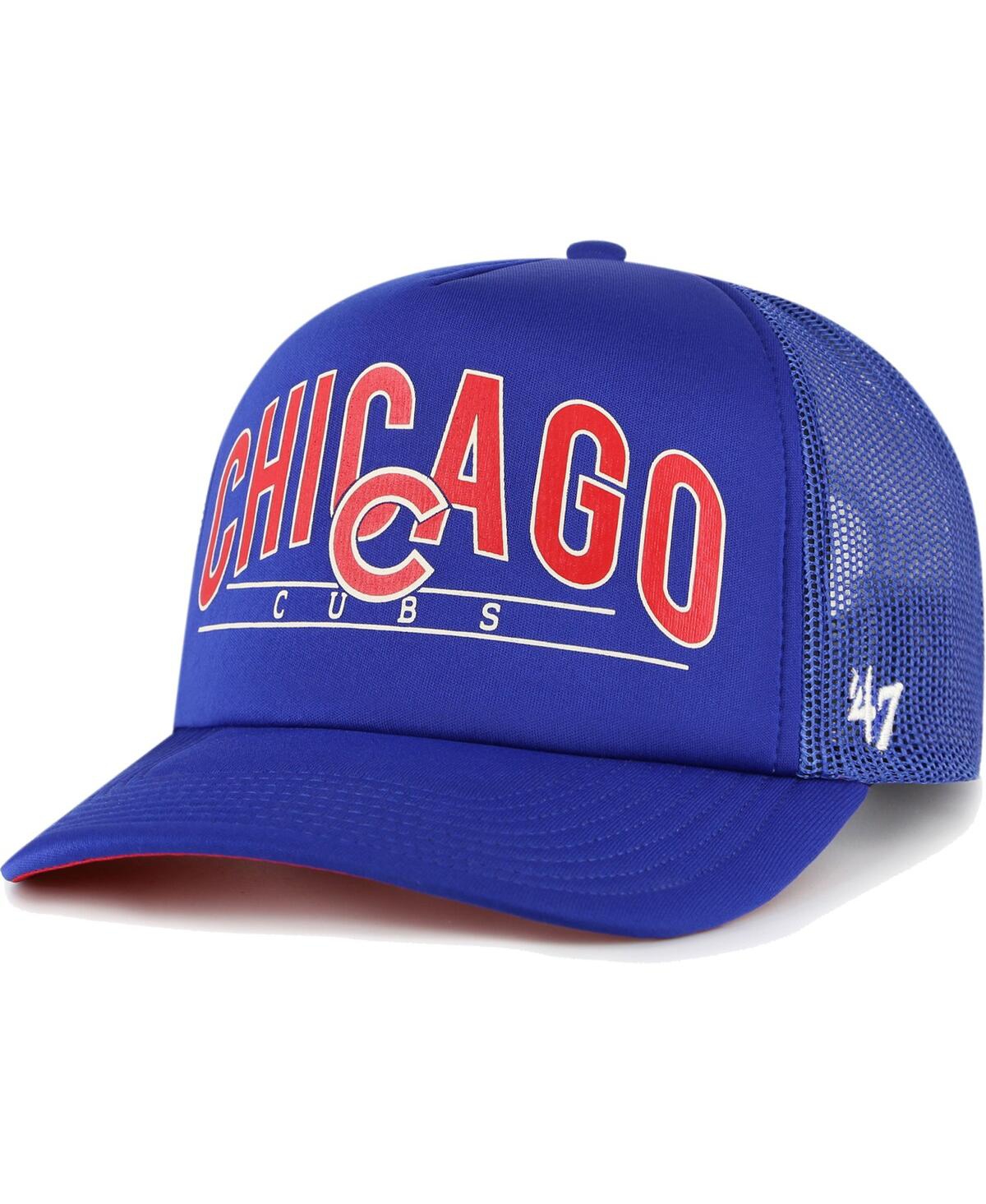 47 Brand Men's ' Royal Chicago Cubs Backhaul Foam Trucker Snapback Hat In Royal