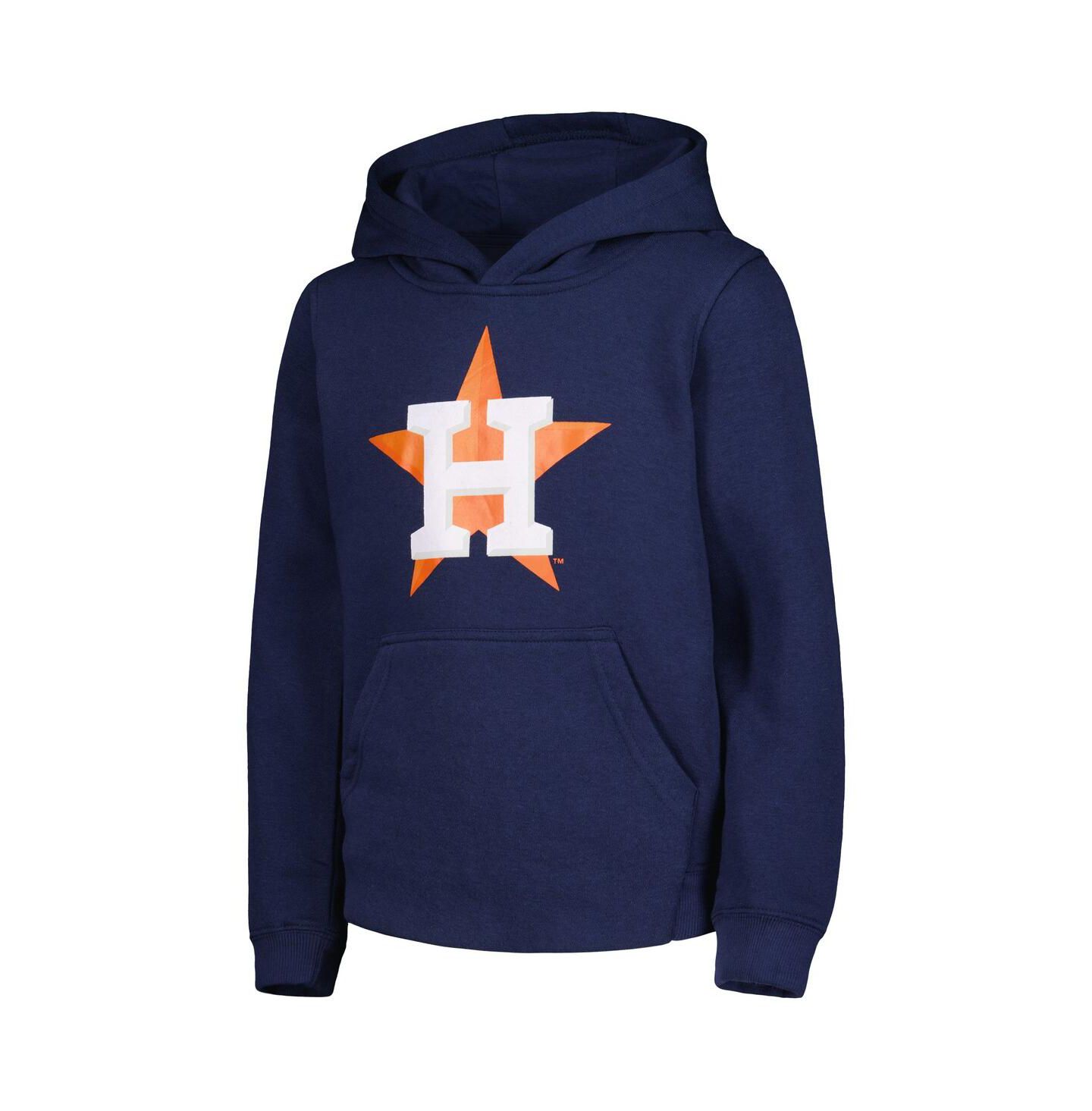 Детское худи Outerstuff Navy Houston Astros Team Primary Logo Pullover — фото 3