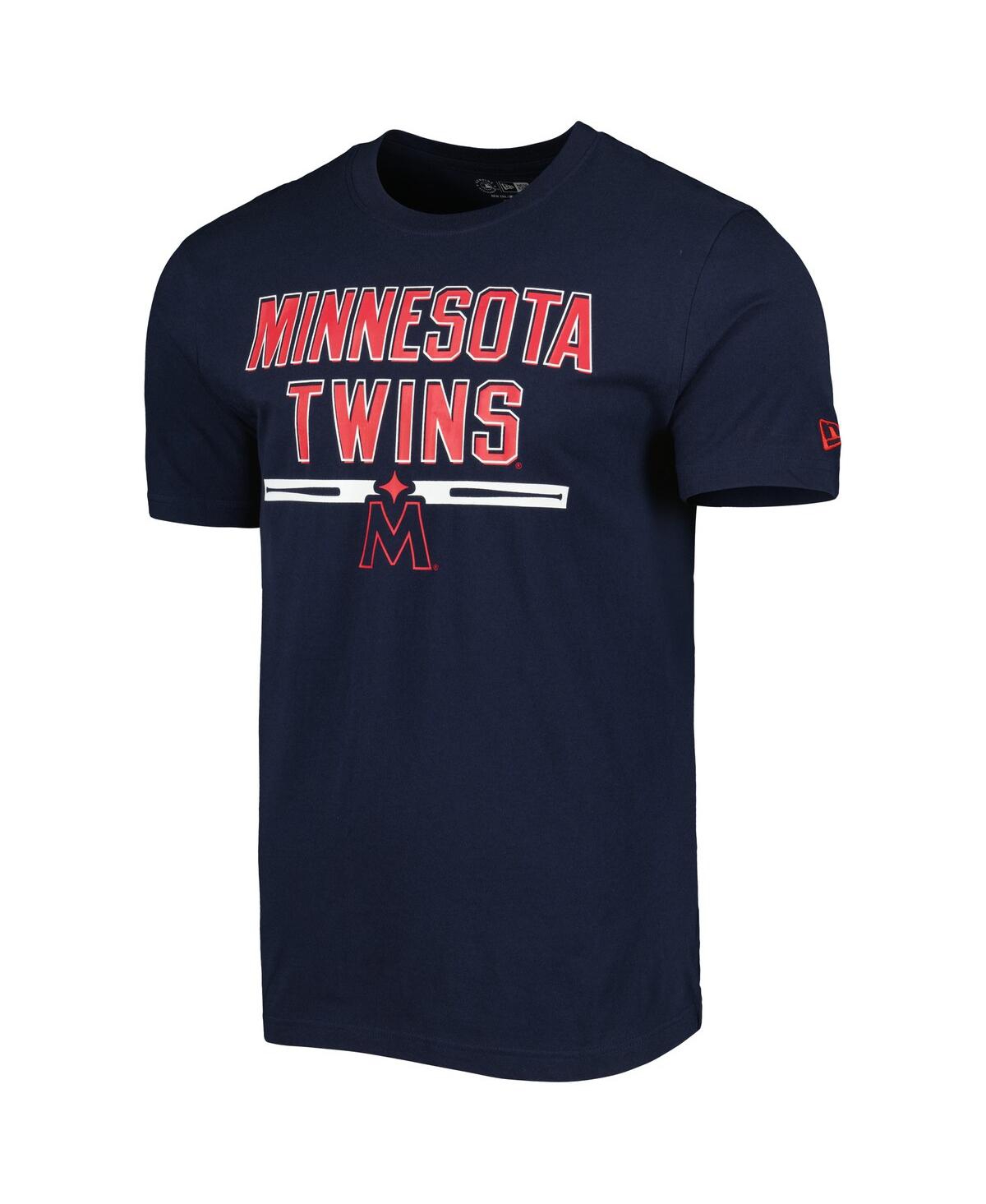 Shop New Era Men's  Navy Minnesota Twins Batting Practice T-shirt