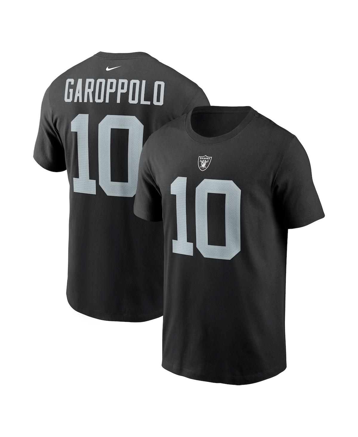 Men's Nike Jimmy GaroppoloLas Vegas Raiders Player Name and Number T-shirt - Black