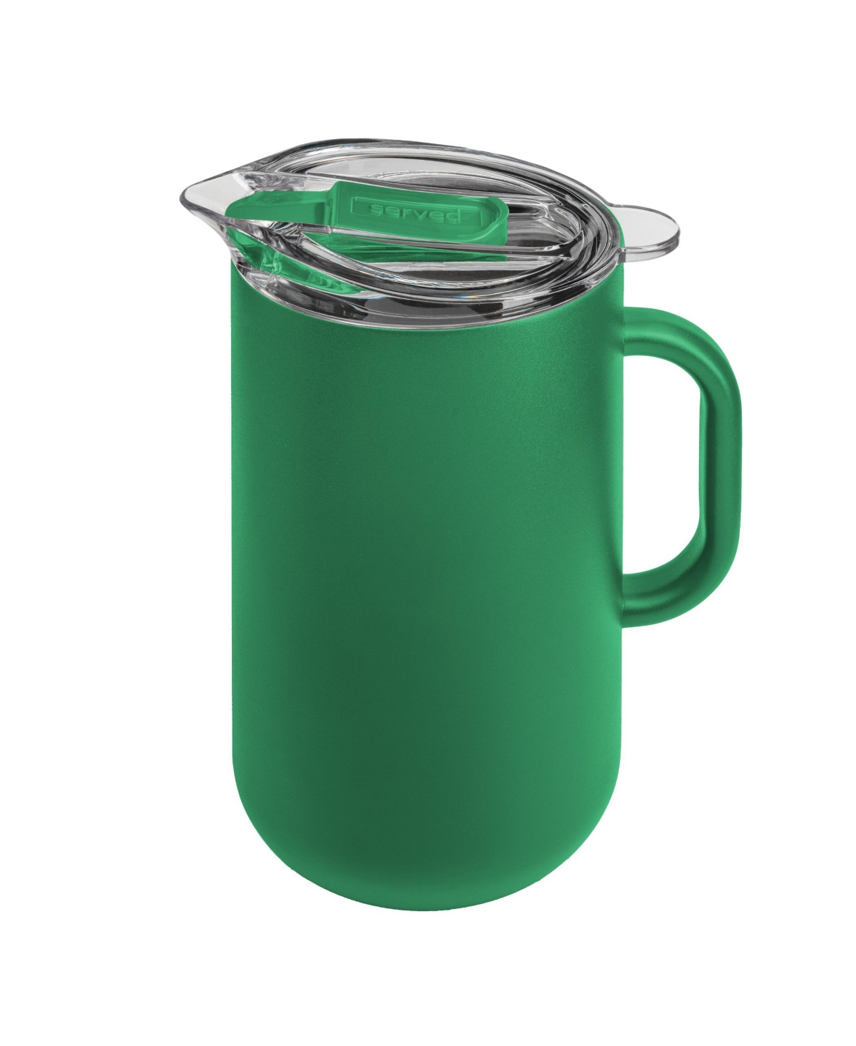 Served Vacuum-insulated Double-walled Copper-lined Stainless Steel Pitcher, 2 Liter In Greens