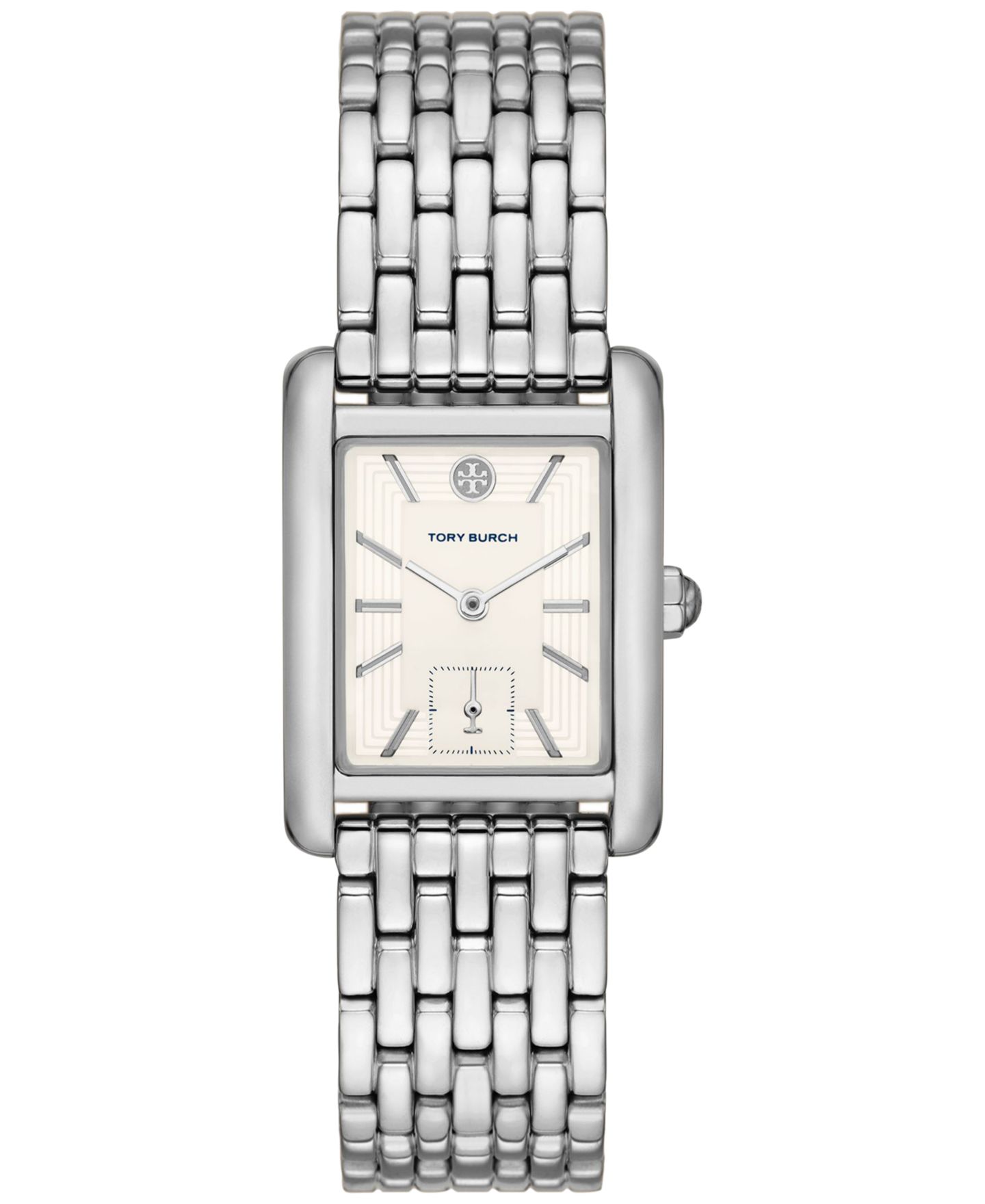 Женские часы Tory Burch The Eleanor Stainless Steel Bracelet Watch 25mm — фото 1