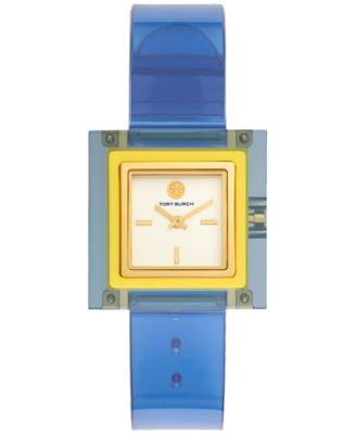 Tory Burch - Women's The Sedgwick Blue Polyurethane Strap Watch 33mm