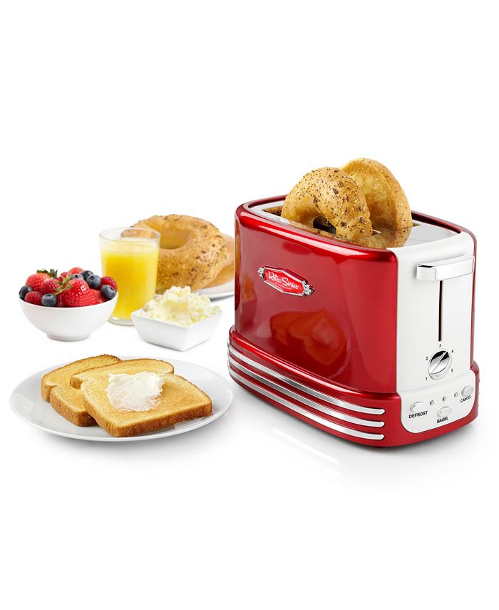 Nostalgia Retro 7.75" 2 Slice Bagel Toaster Macy's