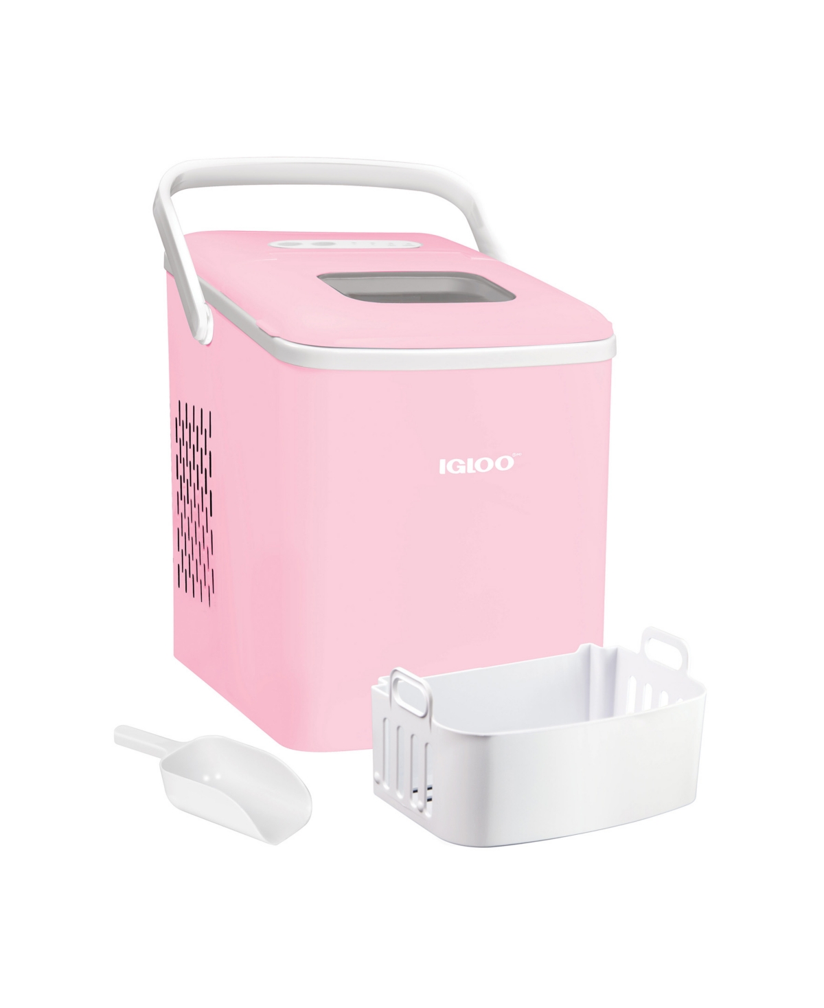 Igloo 26 Pound Automatic Self-cleaning Portable Countertop Ice Maker Machine With Handle Igliceb26hnpk In Pink