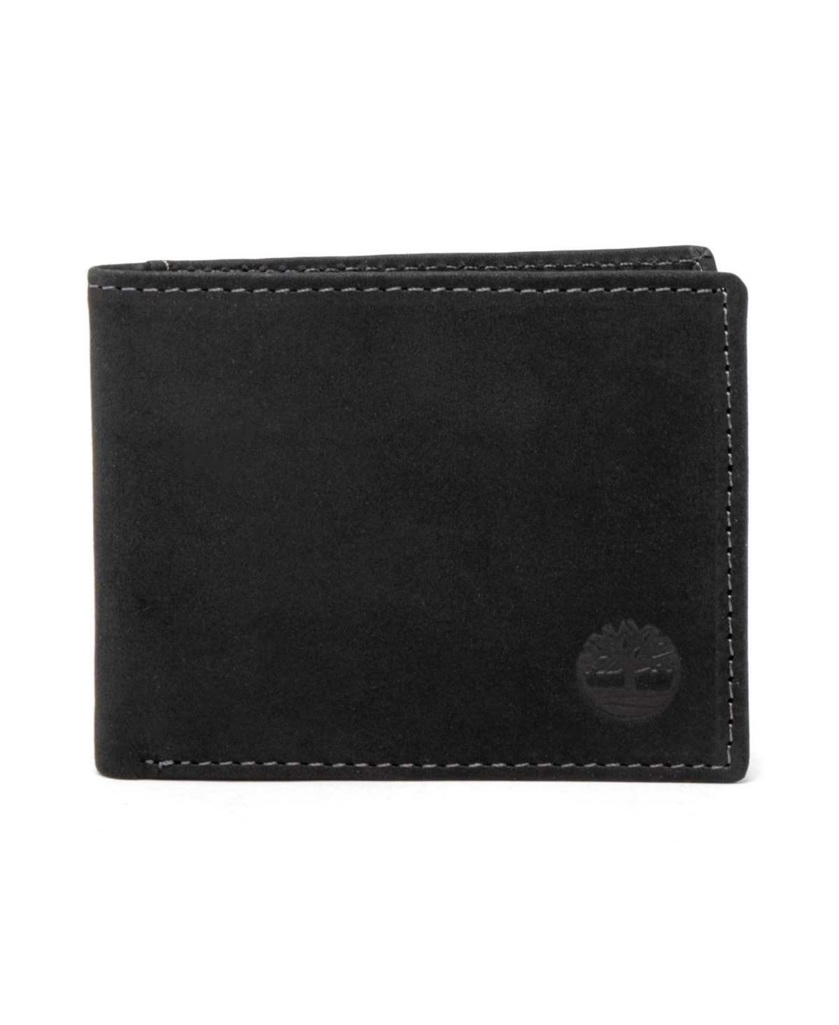 Timberland Men's Nubuck Slimfold Wallet In Black