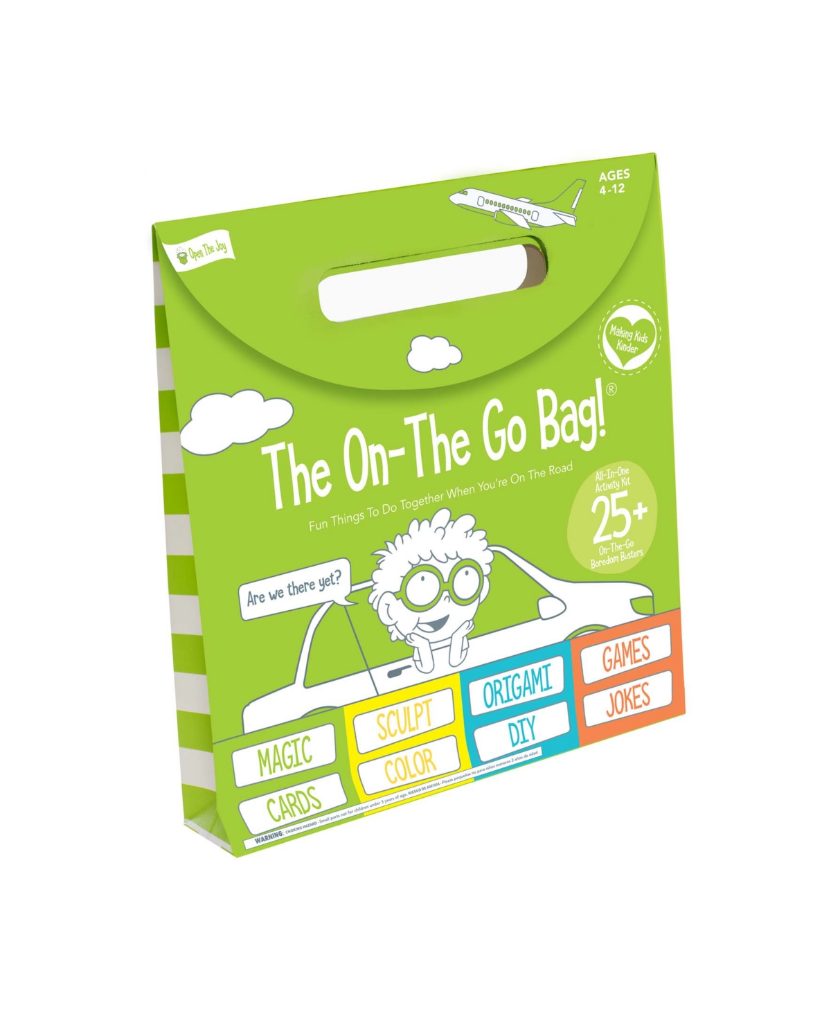 Open The Joy Kids' On-the-go Activity Bag In Green