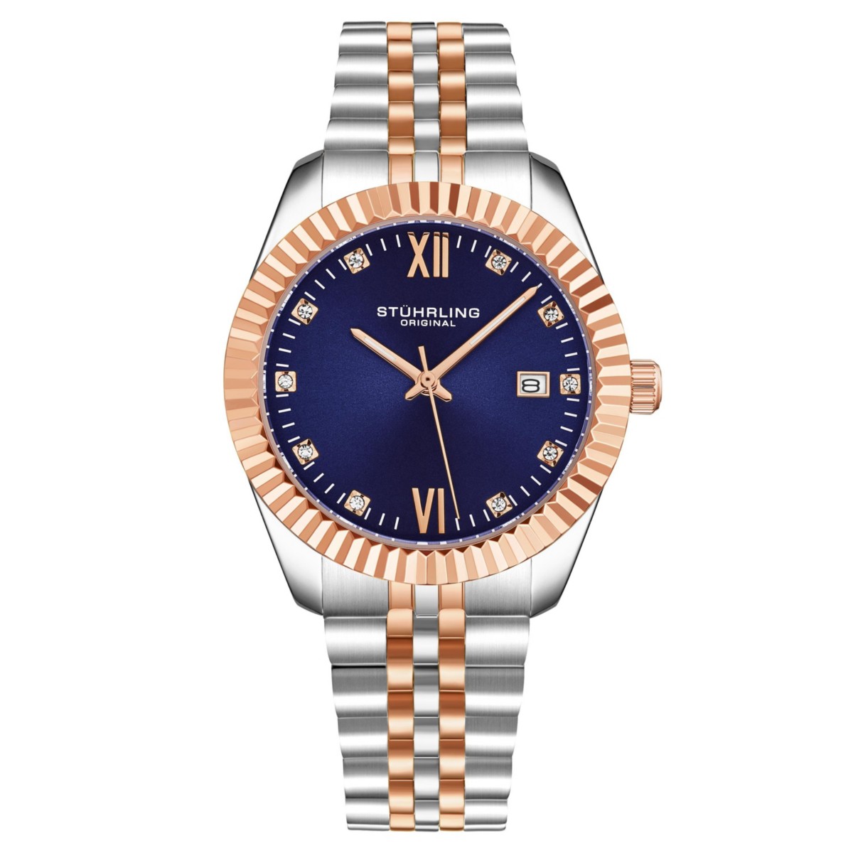 Stuhrling Women's Symphony Silver-tone Stainless Steel , Blue Dial , 45mm Round Watch — фото 2