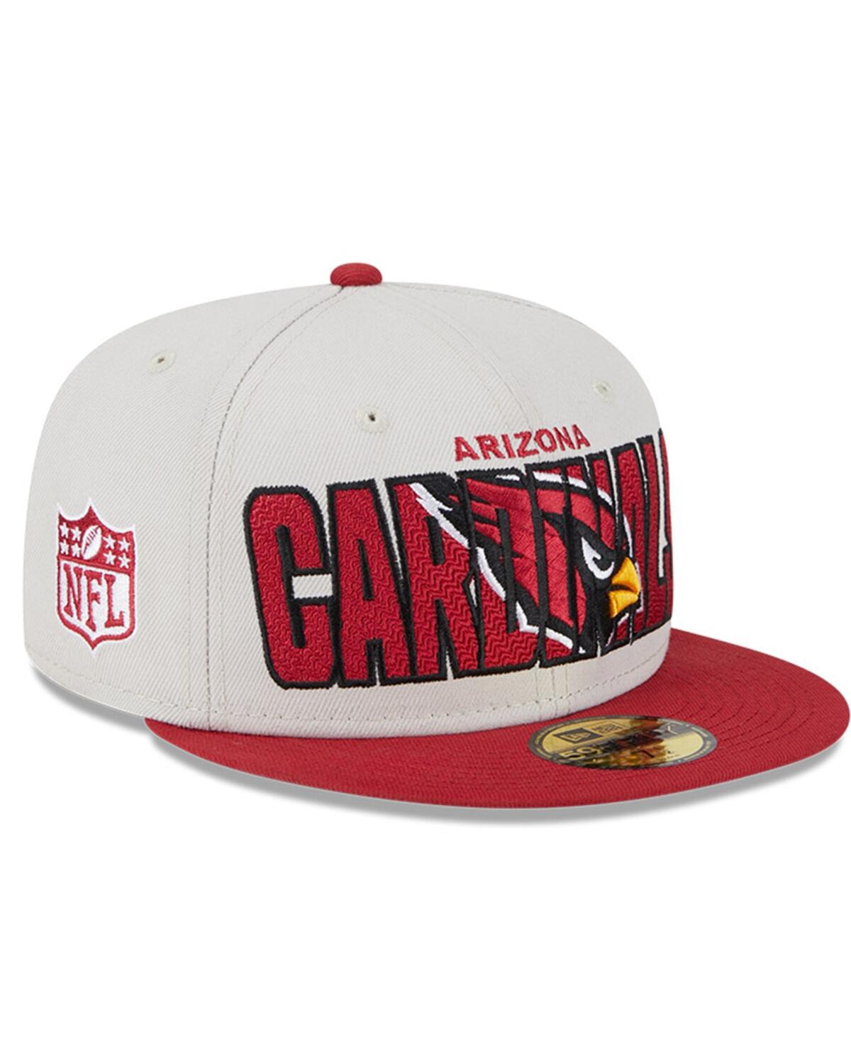 New Era Men's  Stone, Cardinal Arizona Cardinals 2023 Nfl Draft 9fifty Snapback Adjustable Hat In Stone,cardinal