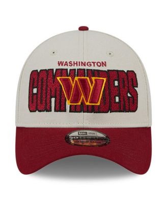 Men's Stone, Burgundy Washington Commanders 2023 NFL Draft 39THIRTY Flex Hat
