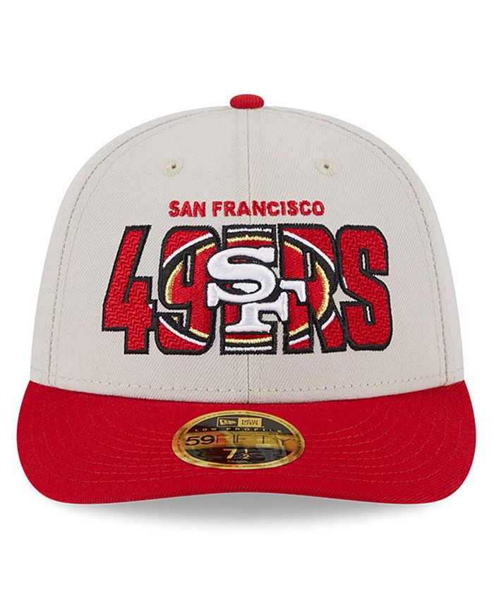 New Era Cappellino Ufficiali San Francisco 49ers Main 59FIFTY, Rosso, Visiera Piatta, Taglia Unica