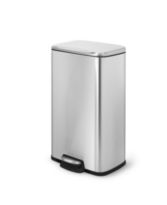 8 Gal./30 Liter Rectangular Stainless Steel step-on Trash Can for kitchen - Macy's