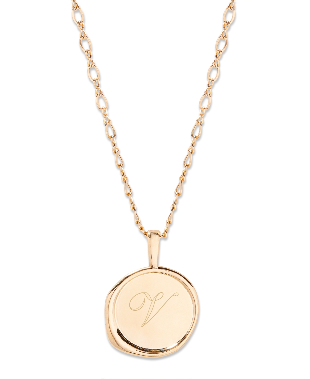 Brook & York 14k Gold-plated Sadie Personalized Initial Pendant In Gold- V