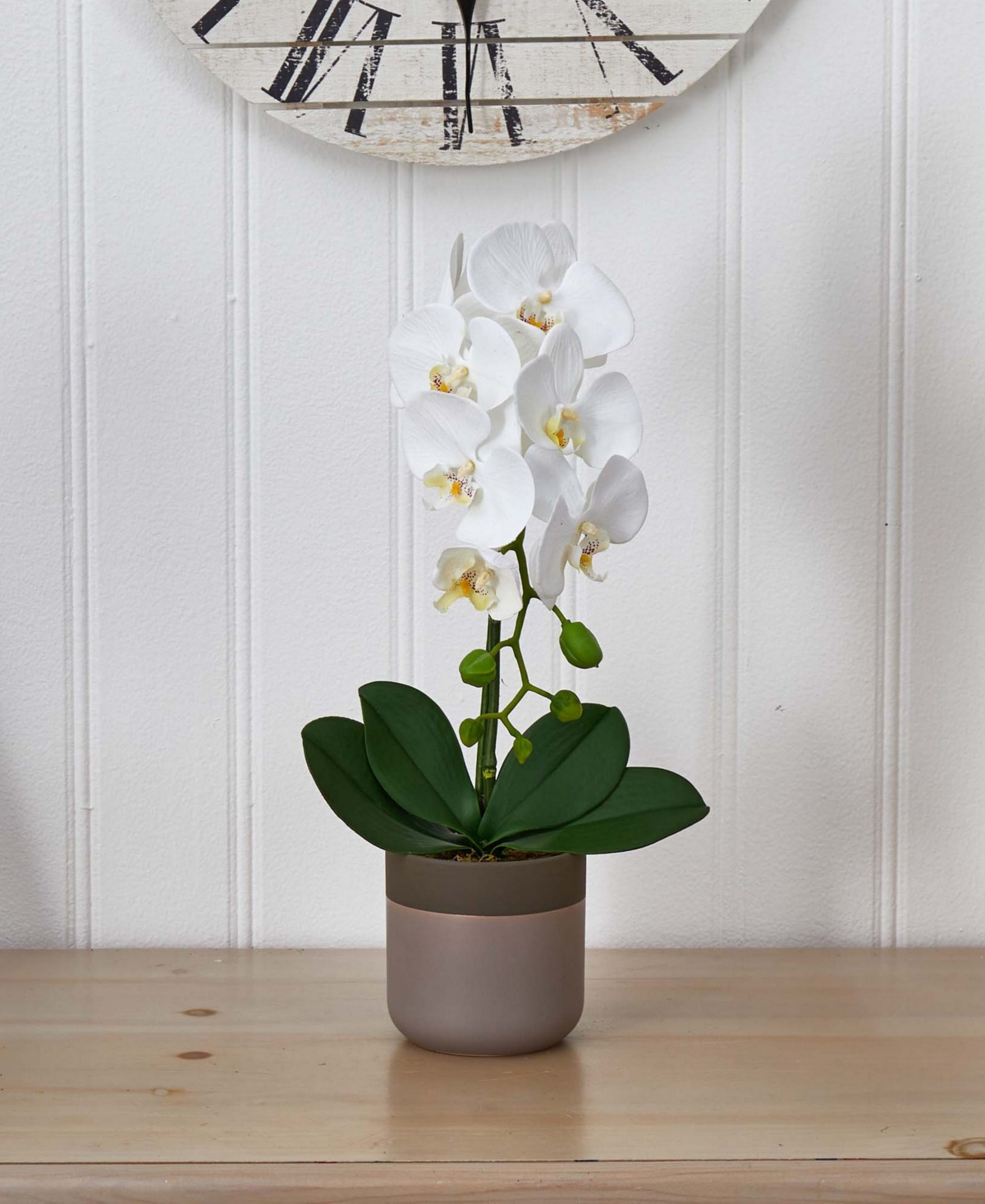 Nearly Natural Artificial Phalaenopsis Orchid in Ceramic Pot