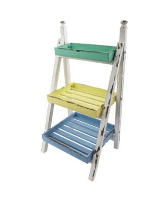 26.5" Farmhouse Decorative Plant Display Stand