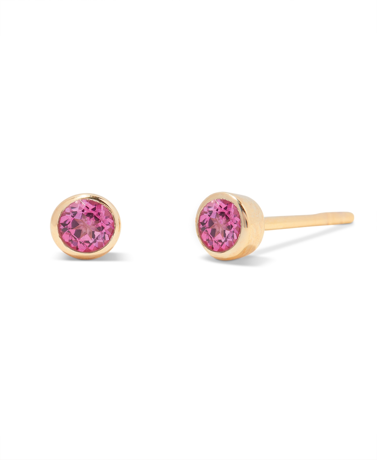 Shop Brook & York Natural Stones 14k Gold-plated Vermeil Sage Birthstone Earrings In Gold- Oct