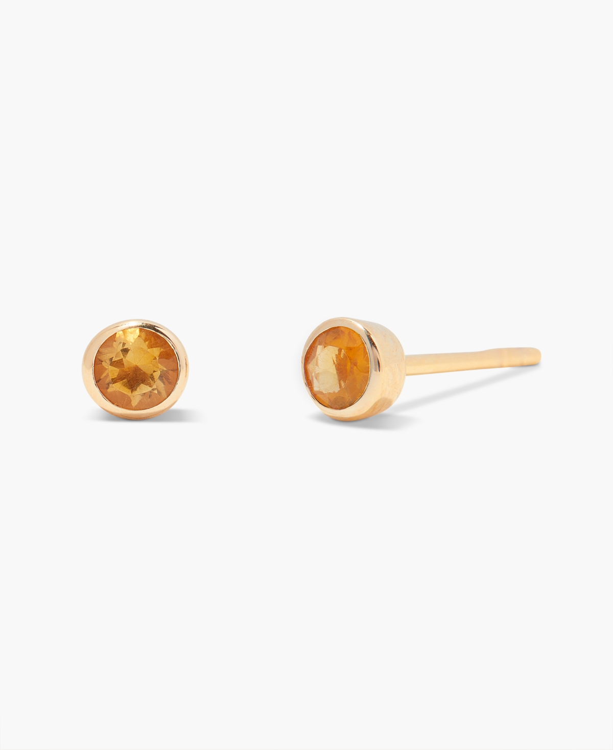 Brook & York Natural Stones 14k Gold-plated Vermeil Sage Birthstone Earrings In Gold- Nov