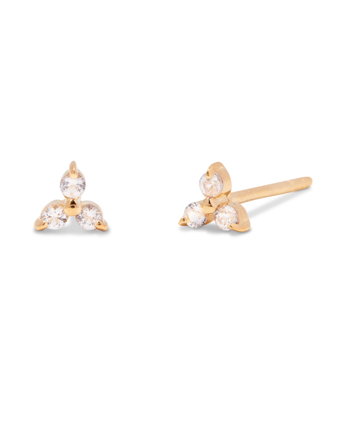 White Topaz 14K Gold-Plated Vermeil Leighton Earrings - Gold