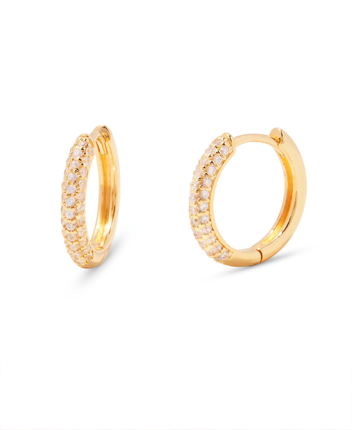 Brook & York Crystal 14k Gold-plated Vermeil Cecile Hoops