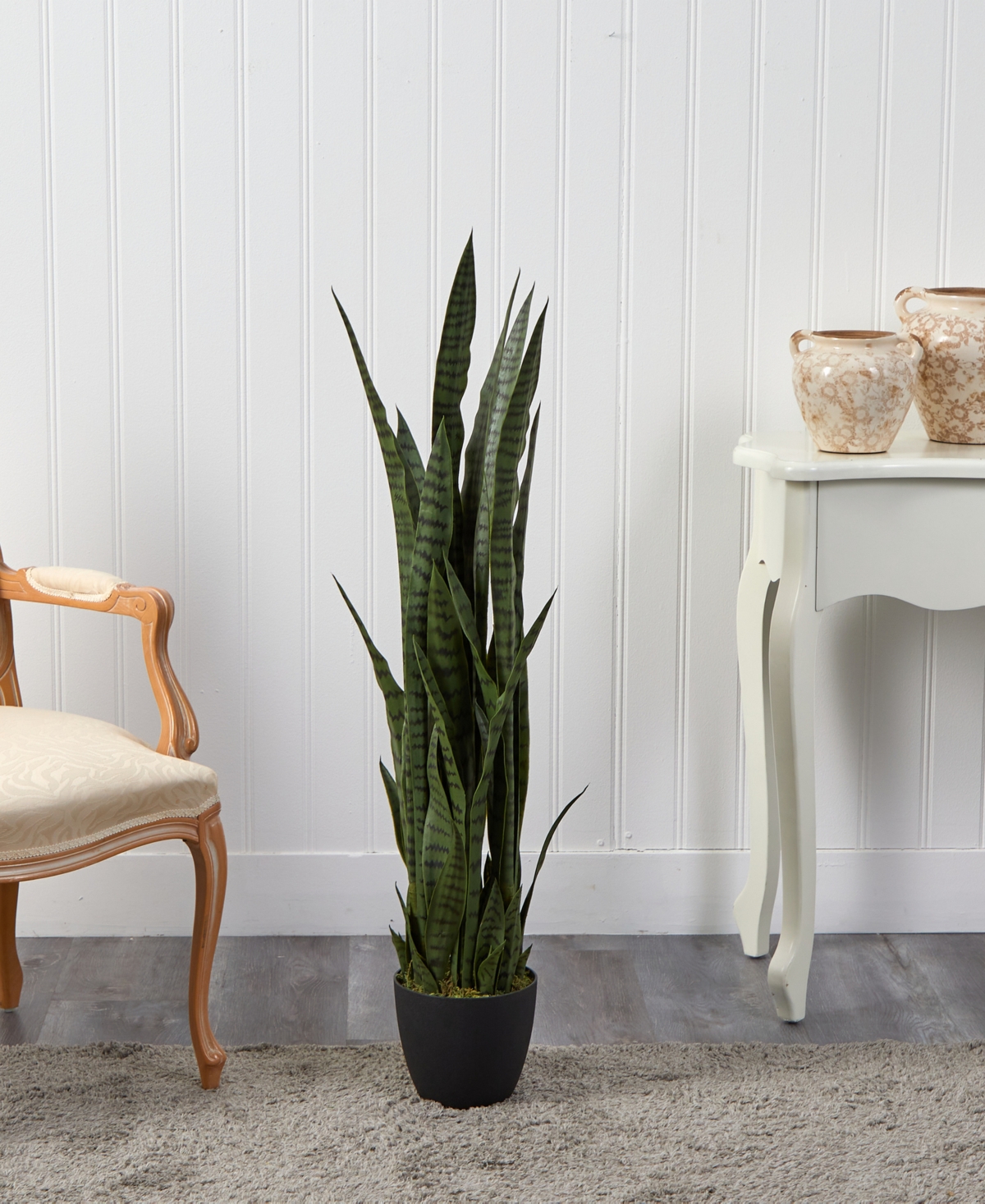 Shop Nearly Natural 46" Sansevieria Artificial Plant In Green
