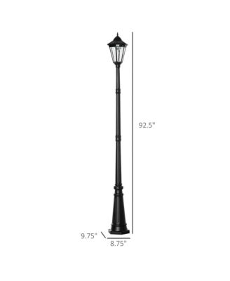 8' Outdoor Solar Light Post, Motion Activated Lamp, for Garden,