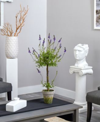 34" Lavender Topiary Artificial Tree
