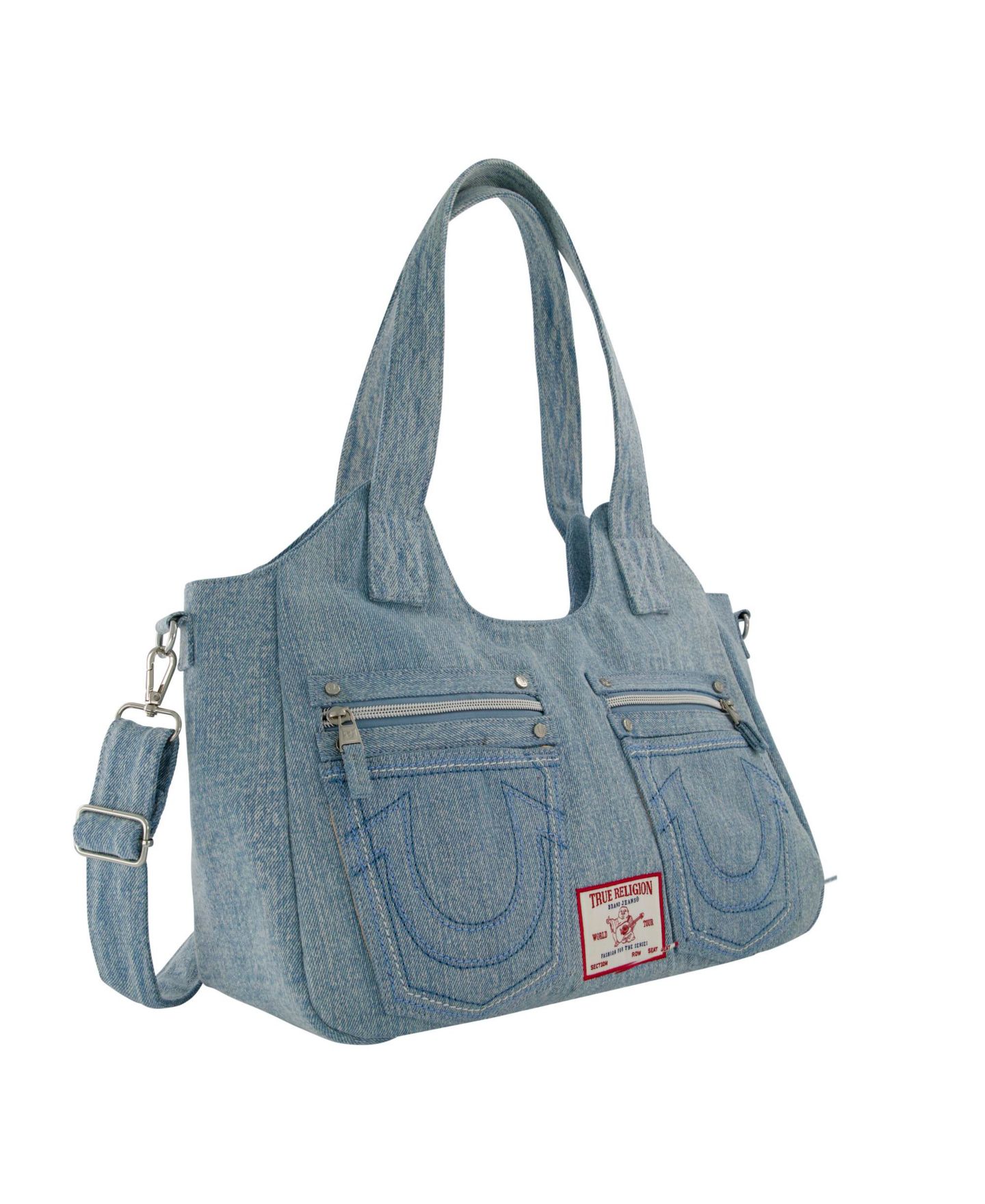 Женская сумка True Religion Horseshoe Stitch Denim Satchel — фото 1