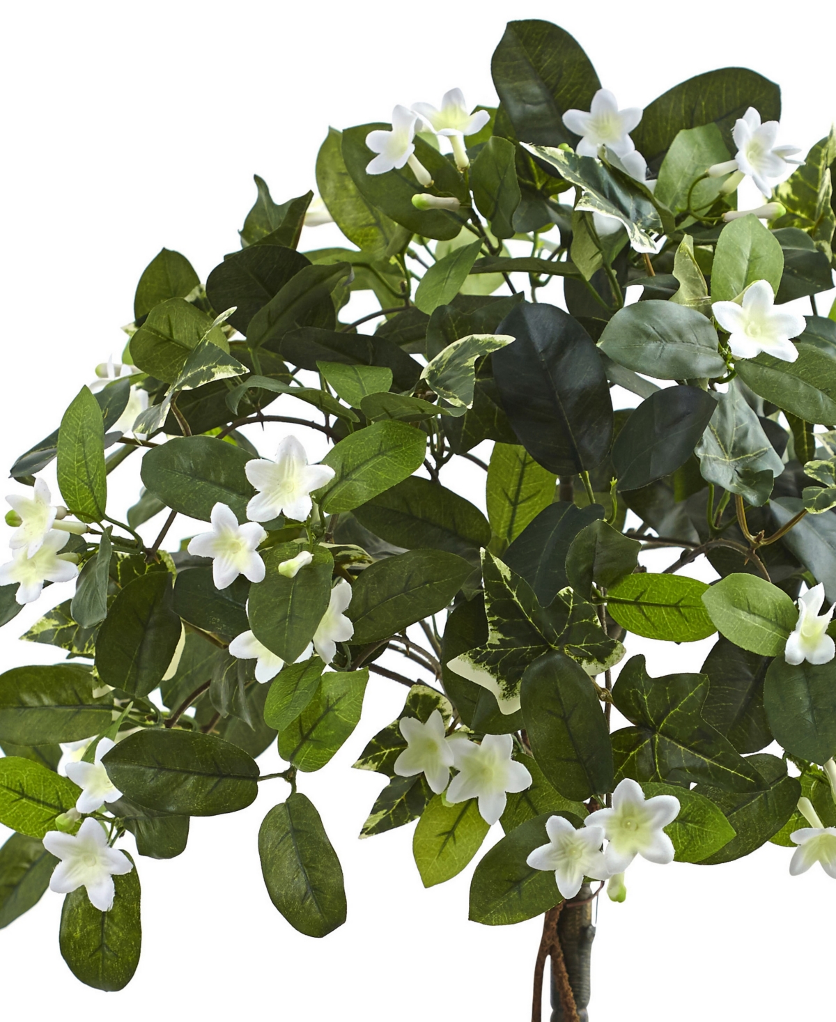 NEARLY NATURAL 3' STEPHANOTIS TOPIARY W/ PLANTER 
