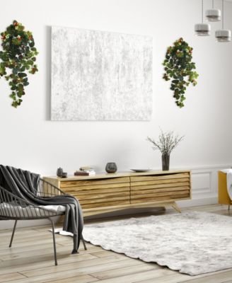 2-Pc. 31" Strawberry Artificial Hanging Bush Set with Berries 