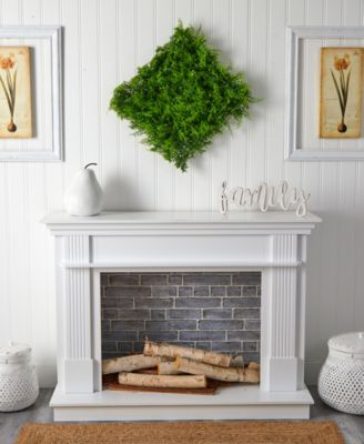 Nearly Natural 20" x 20" Lush Mediterranean Artificial Fern Wall Panel UV Resistant