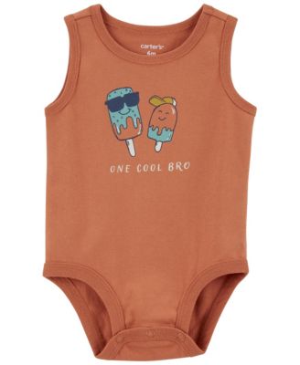 Carter's Baby Boys One Cool Bro Popsicle Sleeveless Tank Bodysuit