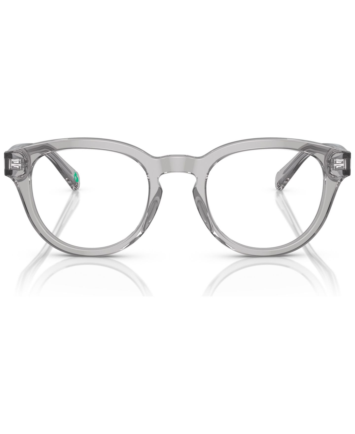 Мужские очки Polo Ralph Lauren Man Panthos Plastic PH2262 Eyeglasses, цвет: Блестящий прозрачный серый — фото 2