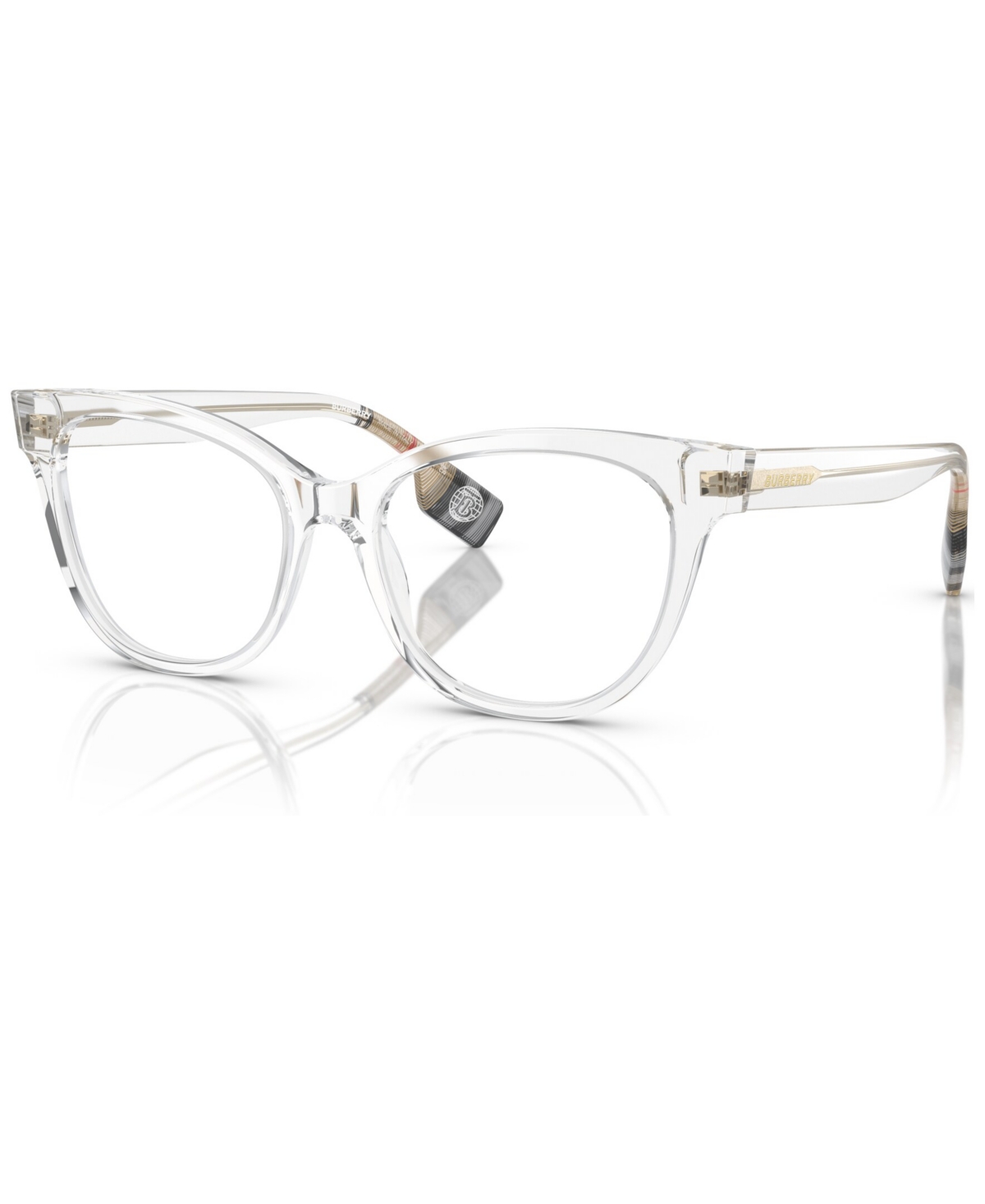 Burberry Women's Cat Eye Eyeglasses, Be2375 53 In Transparent