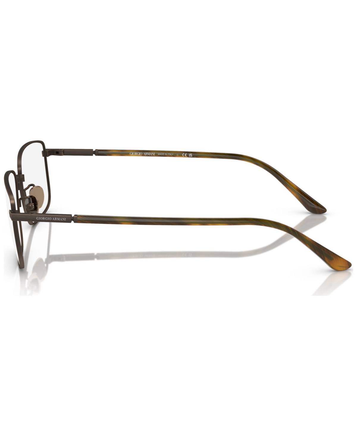 Giorgio Armani Men's Rectangle Eyeglasses, Ar5133 57 In Brushed Bronze