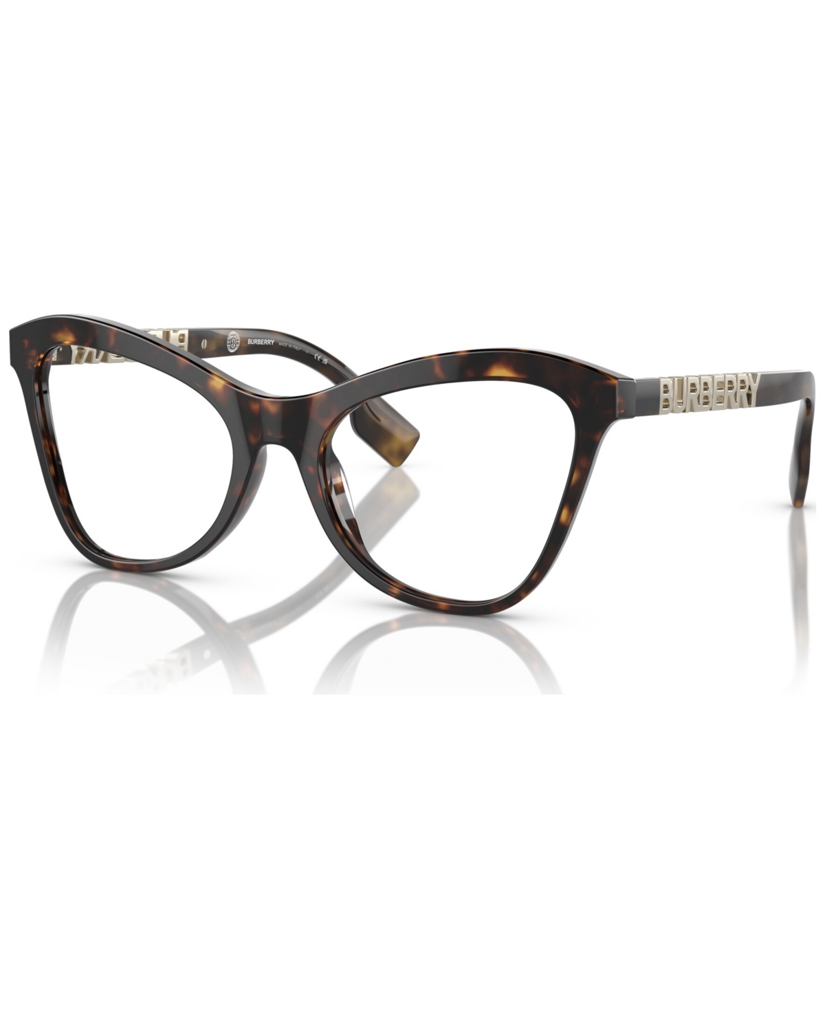 Burberry Women's Cat Eye Eyeglasses, Be2373u 54 In Dark Havana