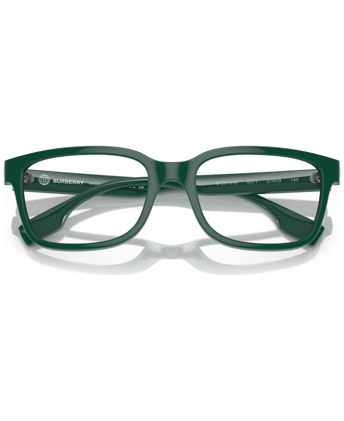 Burberry Men's Square Eyeglasses, Be2379u 55 In Green