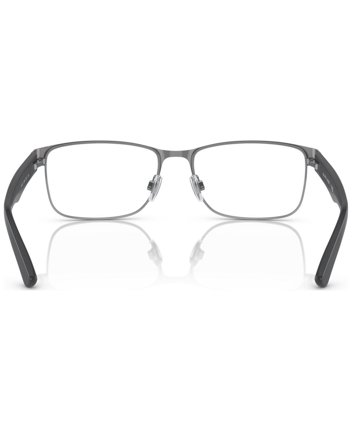 Polo Ralph Lauren Men's Rectangle Eyeglasses, Ph1157 55 In Shiny Gunmetal