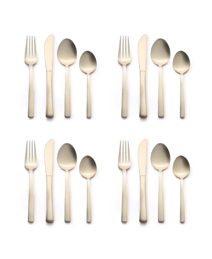 Kitchinox Selena Satin 16Piece Set, Service for 4 Macy's