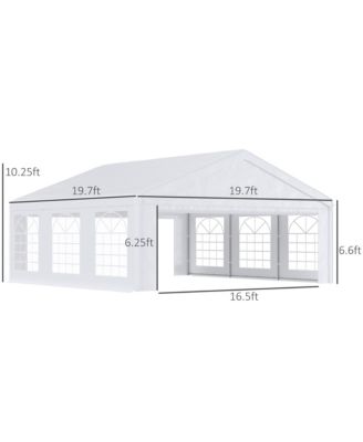 20' x 20' Heavy-duty Large Wedding Tent with Sidewalls,