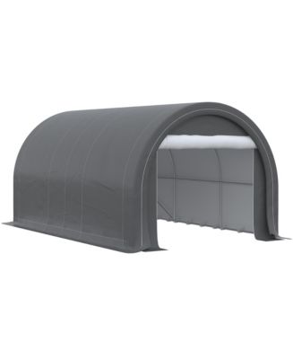 Outsunny 16' x 10' Carport, Heavy Duty Portable Garage / Storage Tent ...